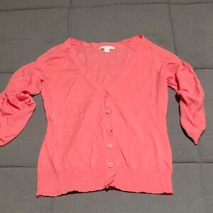 New York & Company Pink Cardigan Sweater